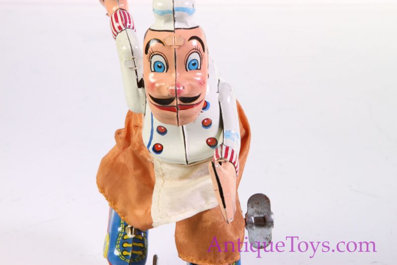 TPS Tin windup Chef on Roller Skates Japanese Toy <FONT COLOR="ff000 ">*SOLD*</font> - Image 7
