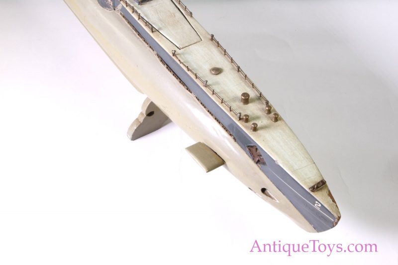 U.S. Submarine #2 Motorized wood toy Made in Japan. TMY and Ito Aristocraft  RARE & EARLY *SOLD TO J COLLECTION** - Image 5