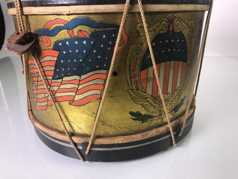 Converse Wood, Brass and Rope Kids Antique Drum *SOLD TO MUSEUM COLLECTION*