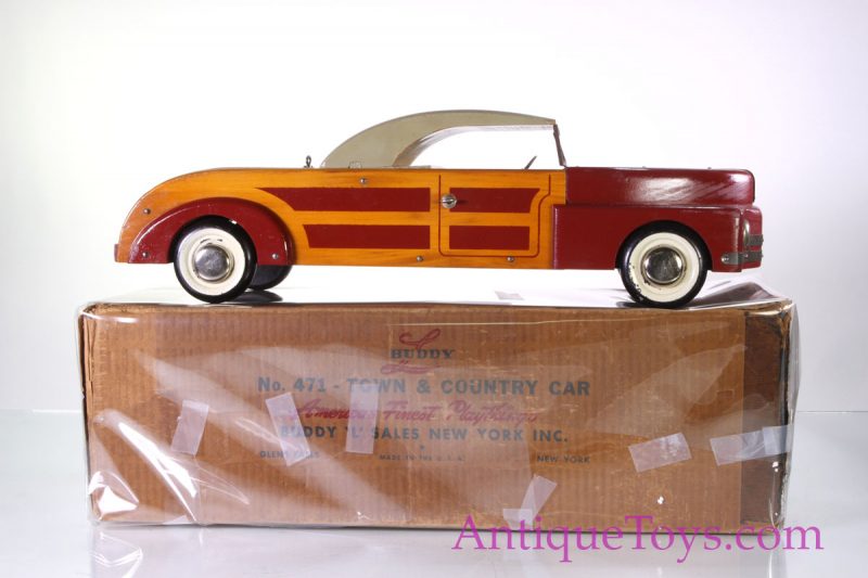 Boxed Buddy L Chrysler Town and Country Wood Car - New Old Stock <FONT COLOR="ff000 ">*SOLD*</font> - Image 15