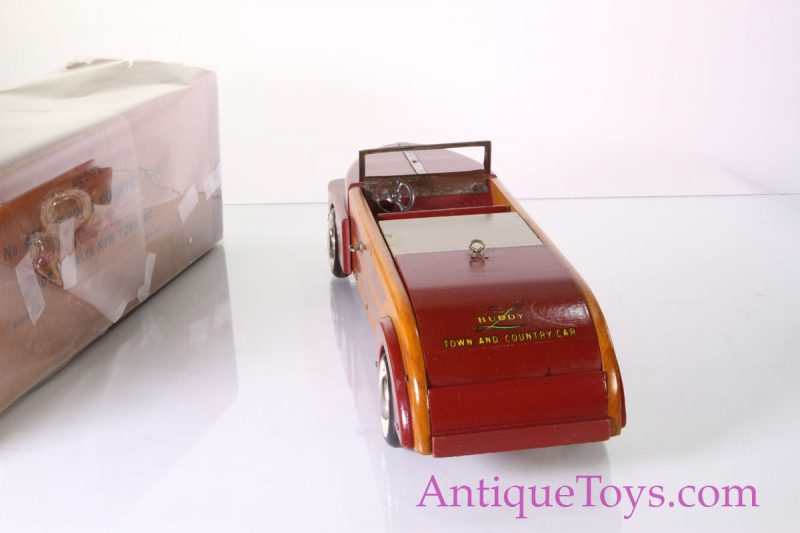 Boxed Buddy L Chrysler Town and Country Wood Car - New Old Stock <FONT COLOR="ff000 ">*SOLD*</font> - Image 11
