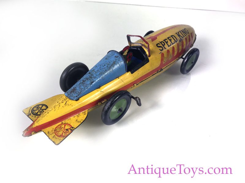 Marx Speed King Tin Windup Race Car for Sale <FONT COLOR="ff000 ">*SOLD*</font> - Image 11