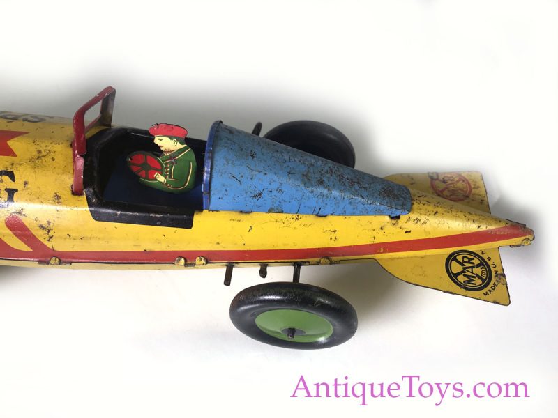 Marx Speed King Tin Windup Race Car for Sale <FONT COLOR="ff000 ">*SOLD*</font> - Image 7