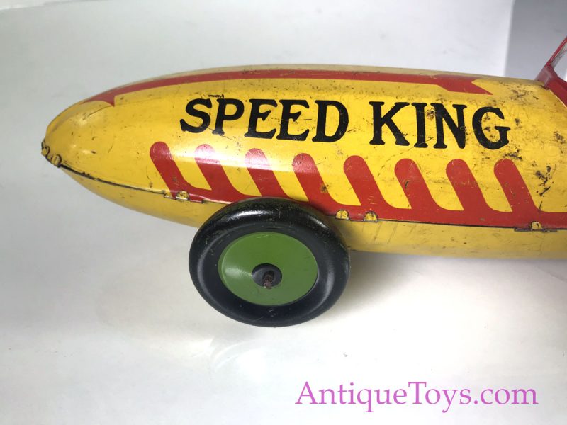 Marx Speed King Tin Windup Race Car for Sale <FONT COLOR="ff000 ">*SOLD*</font> - Image 6