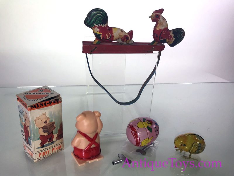 Tomy Tin Farm Toys and Windup Pig <FONT COLOR="ff000 ">*SOLD*</font> - Image 4