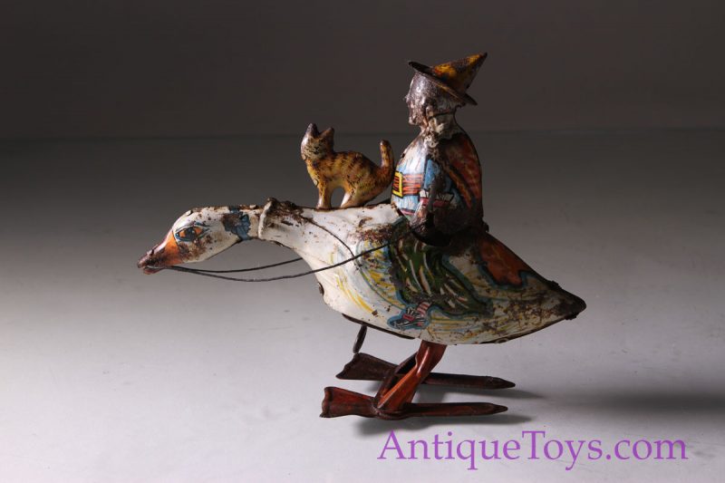 Toy Relic - Mother Goose Tin Toy Windup for Sale <FONT COLOR="ff000 ">*SOLD*</font>