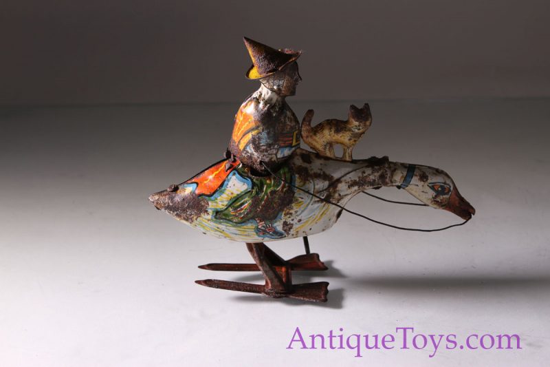 Toy Relic - Mother Goose Tin Toy Windup for Sale <FONT COLOR="ff000 ">*SOLD*</font> - Image 6
