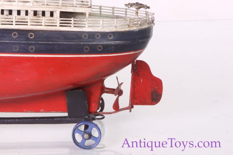 Gebruder Bing Large 16" Tin Ship for Sale <FONT COLOR="ff000 ">*SOLD*</font> - Image 5