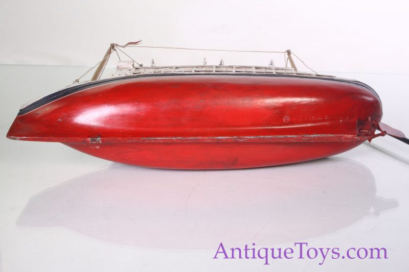Gebruder Bing Large 16" Tin Ship for Sale <FONT COLOR="ff000 ">*SOLD*</font> - Image 8