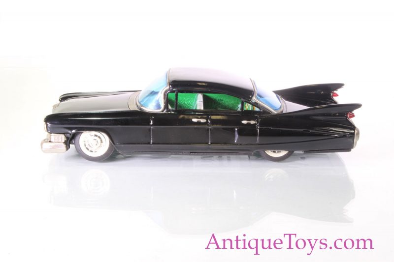 Cadillac Black Tin Toy for Sale by Bandai Model 721 <FONT COLOR="ff000 ">*SOLD*</font>