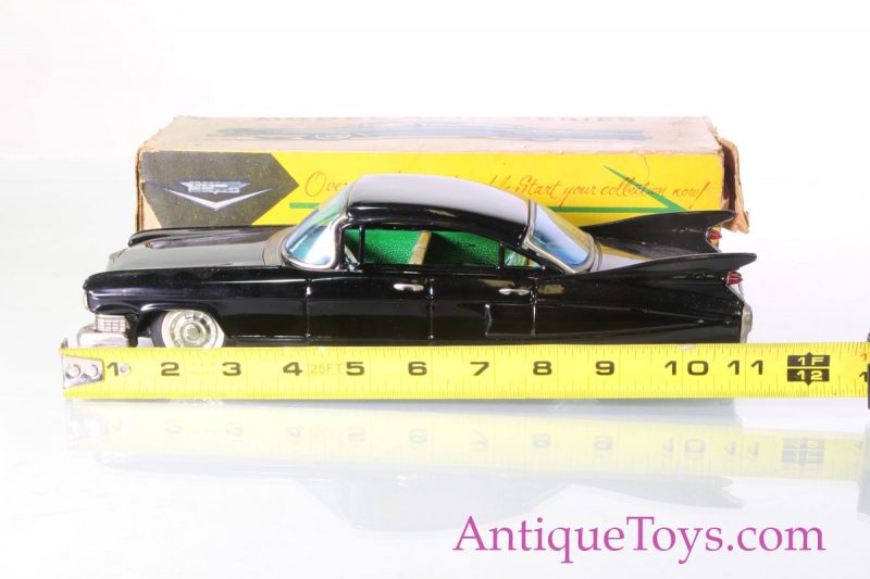 Cadillac Black Tin Toy for Sale by Bandai Model 721 <FONT COLOR="ff000 ">*SOLD*</font> - Image 7