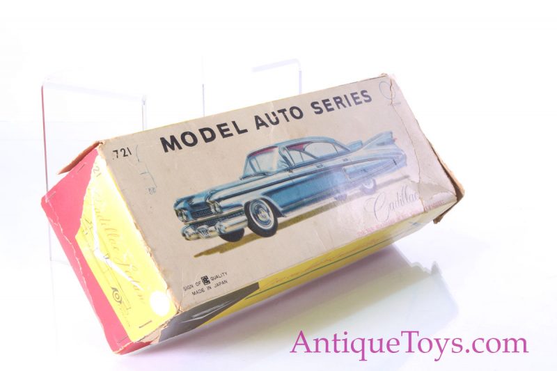 Cadillac Black Tin Toy for Sale by Bandai Model 721 <FONT COLOR="ff000 ">*SOLD*</font> - Image 8