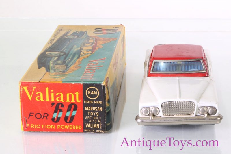 Japanese Tin Car with Box - Plymouth Valiant by San 1960 <FONT COLOR="ff000 ">*SOLD*</font> - Image 3