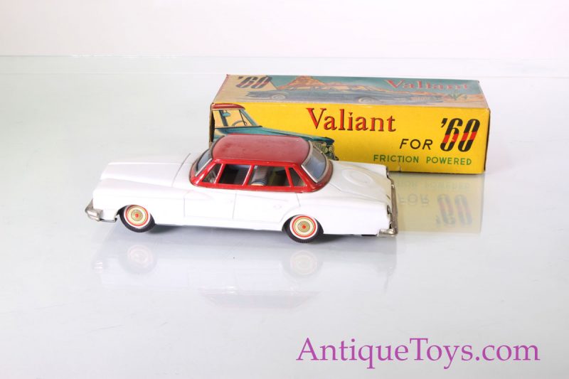 Japanese Tin Car with Box - Plymouth Valiant by San 1960 <FONT COLOR="ff000 ">*SOLD*</font> - Image 6