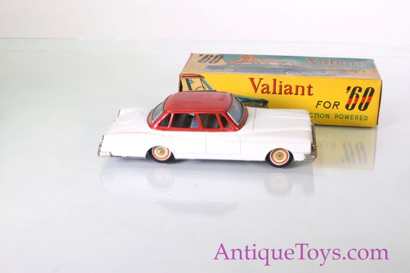 Japanese Tin Car with Box - Plymouth Valiant by San 1960 <FONT COLOR="ff000 ">*SOLD*</font> - Image 8