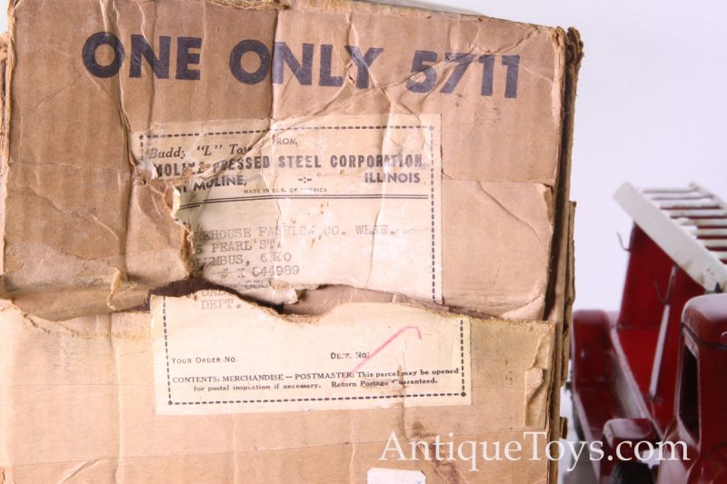 Buddy L Ladder Truck with Box for Sale 5711 <FONT COLOR="ff000 ">*SOLD*</font> - Image 8