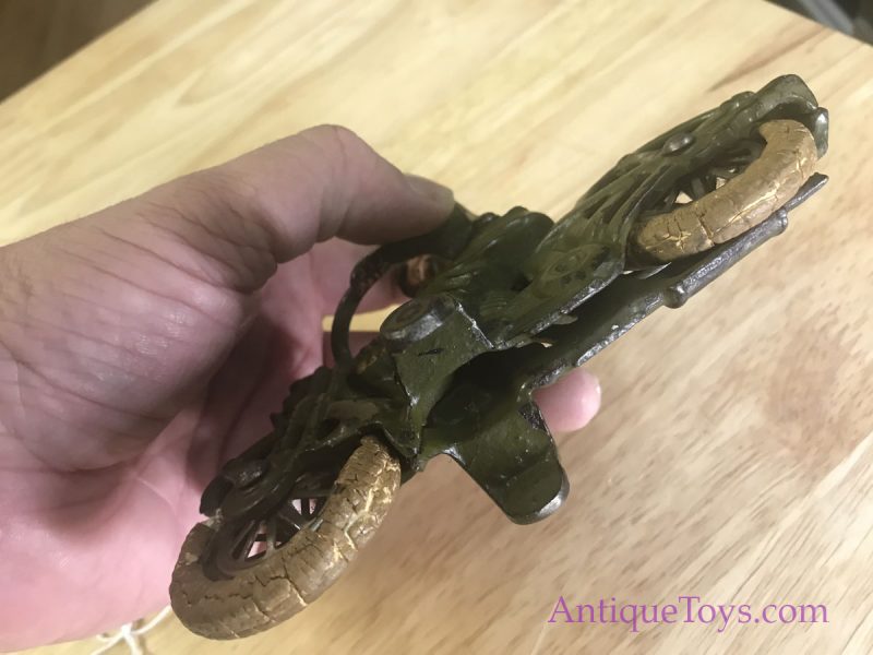 Hubley Civilian Motorcycle Cast Iron Toy <FONT COLOR="ff000 ">*SOLD*</font> - Image 10