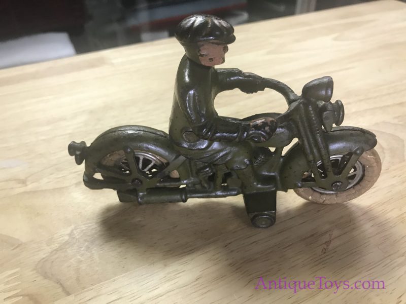 Hubley Civilian Motorcycle Cast Iron Toy <FONT COLOR="ff000 ">*SOLD*</font> - Image 13