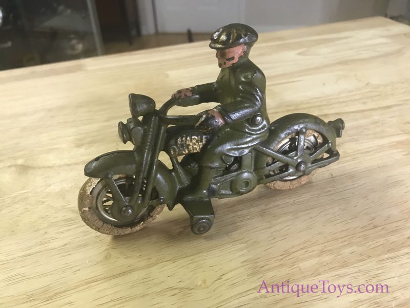 Hubley Civilian Motorcycle Cast Iron Toy <FONT COLOR="ff000 ">*SOLD*</font>