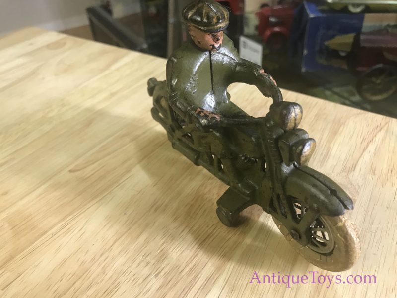 Hubley Civilian Motorcycle Cast Iron Toy <FONT COLOR="ff000 ">*SOLD*</font> - Image 15