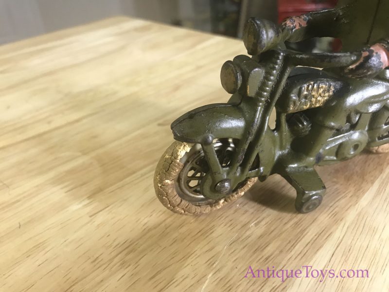 Hubley Civilian Motorcycle Cast Iron Toy <FONT COLOR="ff000 ">*SOLD*</font> - Image 16