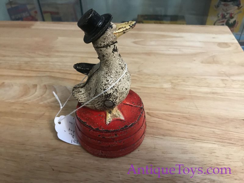 Hubley "Save For a Rainy Day" Duck Bank ca. 1930's <FONT COLOR="ff000 ">*SOLD*</font> - Image 8