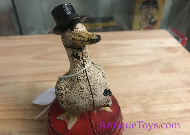 Hubley "Save For a Rainy Day" Duck Bank ca. 1930's <FONT COLOR="ff000 ">*SOLD*</font> - Image 3