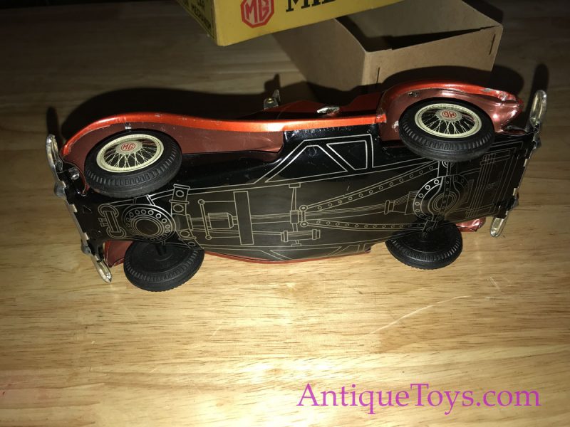 MG Midget Tin Car by Bandai Japan for Sale <FONT COLOR="ff000 ">*SOLD*</font> - Image 8