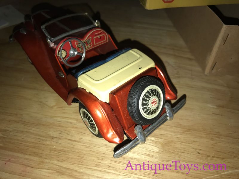 MG Midget Tin Car by Bandai Japan for Sale <FONT COLOR="ff000 ">*SOLD*</font> - Image 9