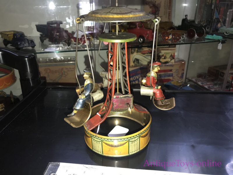 M&K Carousel Tin Windup Toy from Germany Old Toy <FONT COLOR="ff000 ">*SOLD*</font> - Image 2