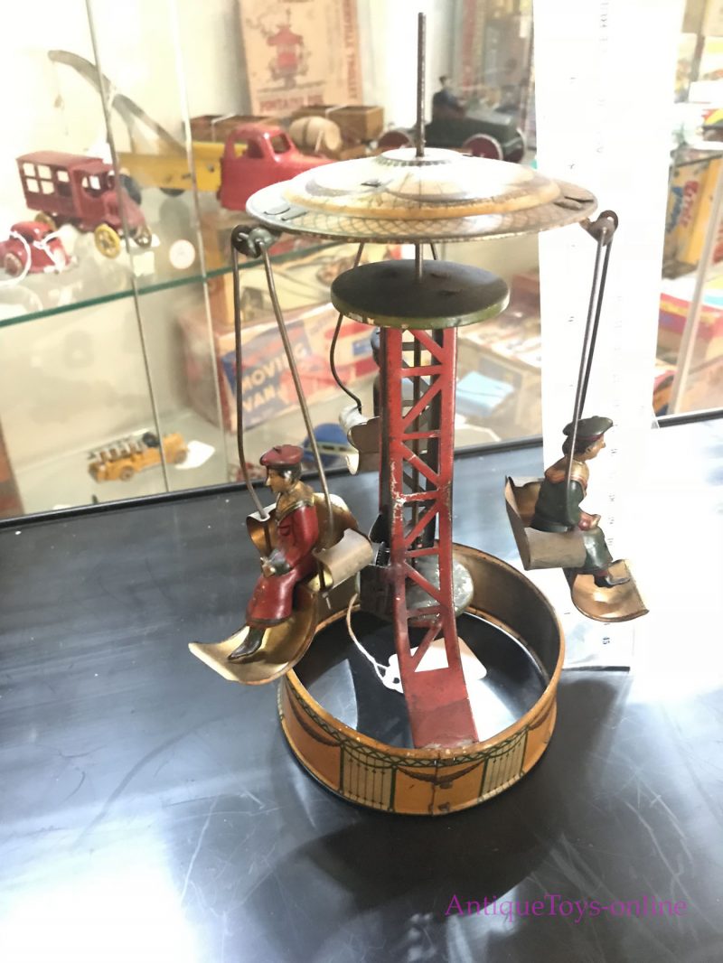 M&K Carousel Tin Windup Toy from Germany Old Toy <FONT COLOR="ff000 ">*SOLD*</font> - Image 6