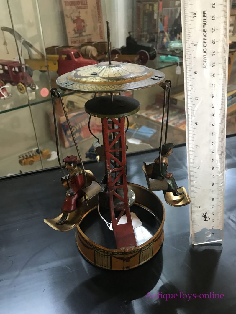 M&K Carousel Tin Windup Toy from Germany Old Toy <FONT COLOR="ff000 ">*SOLD*</font> - Image 7