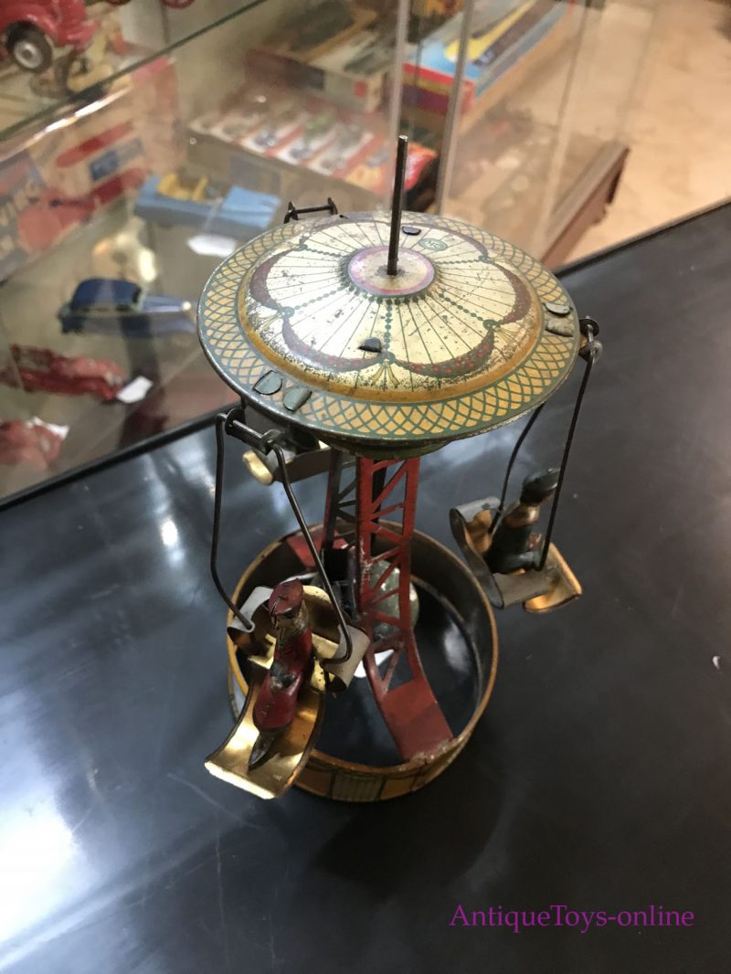 M&K Carousel Tin Windup Toy from Germany Old Toy <FONT COLOR="ff000 ">*SOLD*</font>