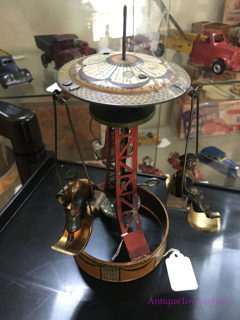 M&K Carousel Tin Windup Toy from Germany Old Toy <FONT COLOR="ff000 ">*SOLD*</font> - Image 14