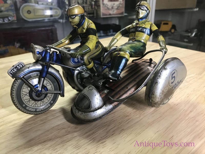 Tipp & Company Race Motorcycle & Tin Windup for Sale <FONT COLOR="ff000 ">*SOLD*</font> - Image 5