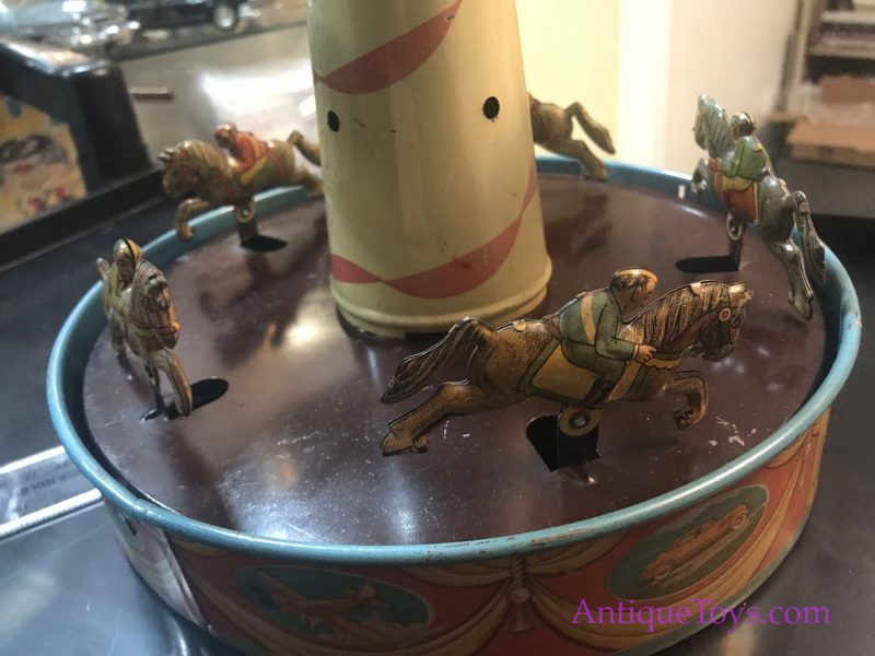 Wolverine Tin Merry-Go-Round Toy with Race Horses <FONT COLOR="ff000 ">*SOLD*</font> - Image 3