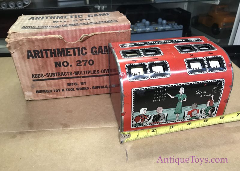 Buffalo Toys Antique Adding, Subtraction, and Multiplication Tin Toy Machine <FONT COLOR="ff000 ">*SOLD*</font> - Image 11