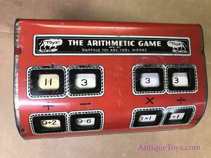 Buffalo Toys Antique Adding, Subtraction, and Multiplication Tin Toy Machine <FONT COLOR="ff000 ">*SOLD*</font> - Image 9