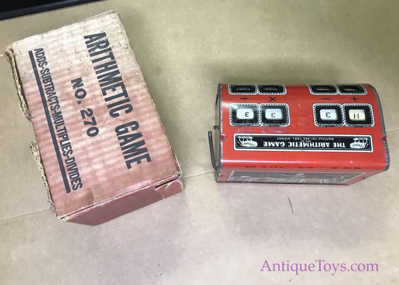 Buffalo Toys Antique Adding, Subtraction, and Multiplication Tin Toy Machine <FONT COLOR="ff000 ">*SOLD*</font> - Image 6