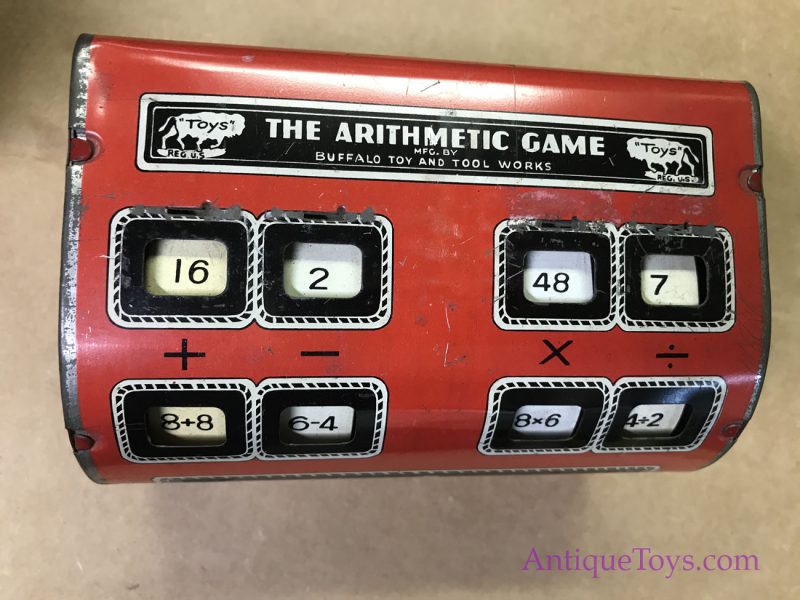 Buffalo Toys Antique Adding, Subtraction, and Multiplication Tin Toy Machine <FONT COLOR="ff000 ">*SOLD*</font> - Image 5