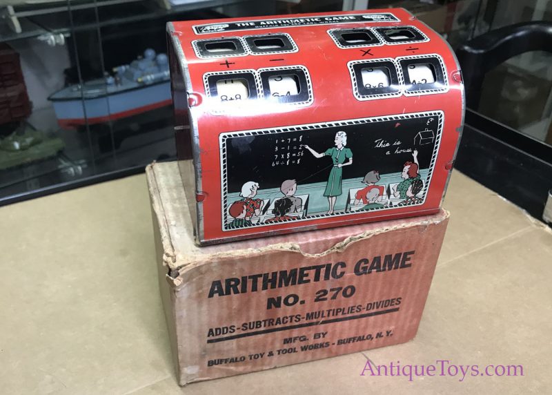 Buffalo Toys Antique Adding, Subtraction, and Multiplication Tin Toy Machine <FONT COLOR="ff000 ">*SOLD*</font> - Image 3