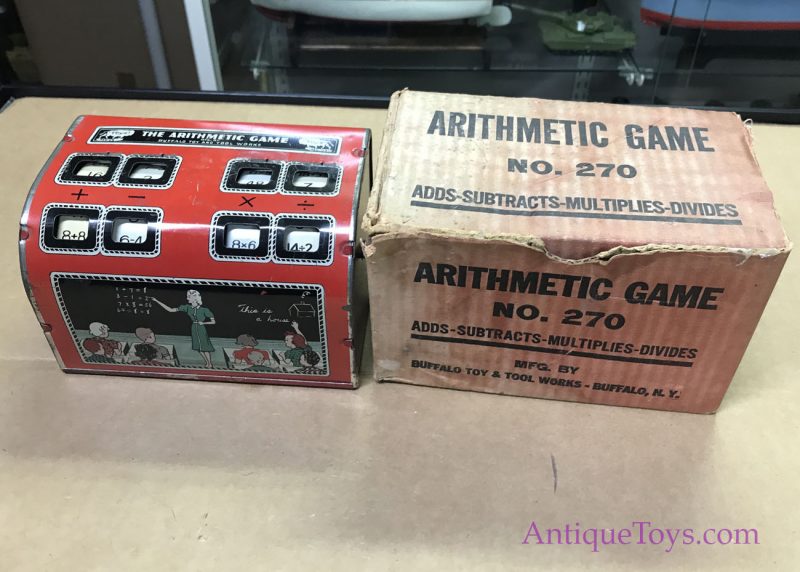 Buffalo Toys Antique Adding, Subtraction, and Multiplication Tin Toy Machine <FONT COLOR="ff000 ">*SOLD*</font> - Image 2