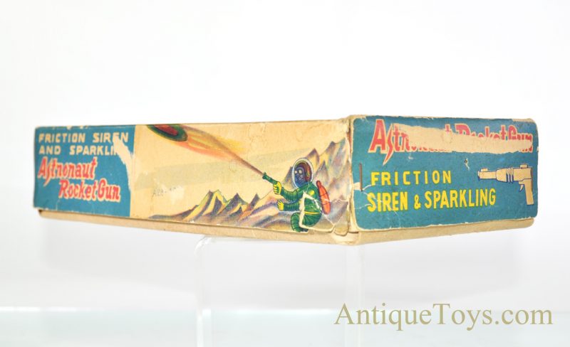 Daiya Tin Lithographed Friction Siren Astronaut Rocket Gun in Original Box Made in Japan <FONT COLOR="ff000 ">*SOLD*</font> - Image 10