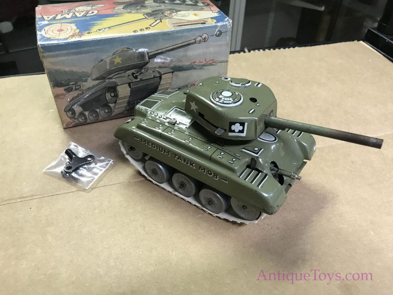Gamma Tin Tank from Germany Sparking, Shooting, Smashing M-98 Tin Tank <FONT COLOR="ff000 ">*SOLD*</font> - Image 14