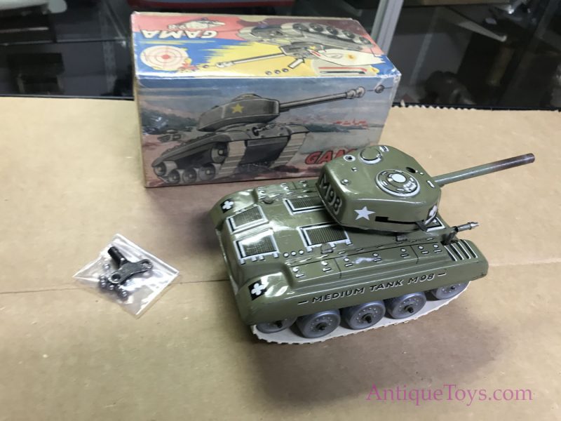 Gamma Tin Tank from Germany Sparking, Shooting, Smashing M-98 Tin Tank <FONT COLOR="ff000 ">*SOLD*</font> - Image 15