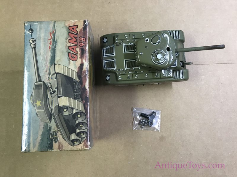 Gamma Tin Tank from Germany Sparking, Shooting, Smashing M-98 Tin Tank <FONT COLOR="ff000 ">*SOLD*</font> - Image 12
