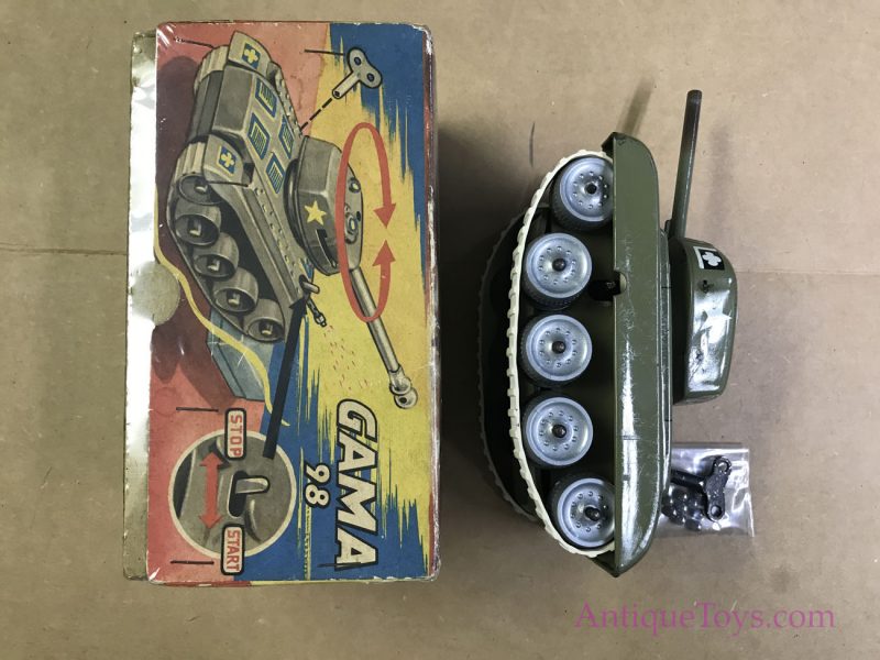 Gamma Tin Tank from Germany Sparking, Shooting, Smashing M-98 Tin Tank <FONT COLOR="ff000 ">*SOLD*</font> - Image 10
