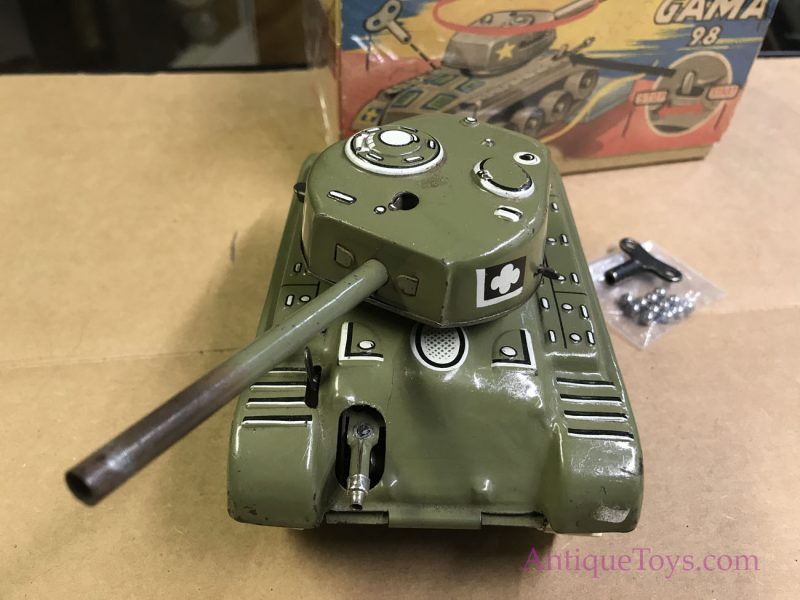 Gamma Tin Tank from Germany Sparking, Shooting, Smashing M-98 Tin Tank <FONT COLOR="ff000 ">*SOLD*</font> - Image 2