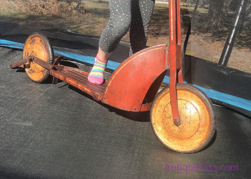 Early Croft Scooter Model #46 from 1920's and 30's Original Toy <FONT COLOR="ff000 ">*SOLD*</font>