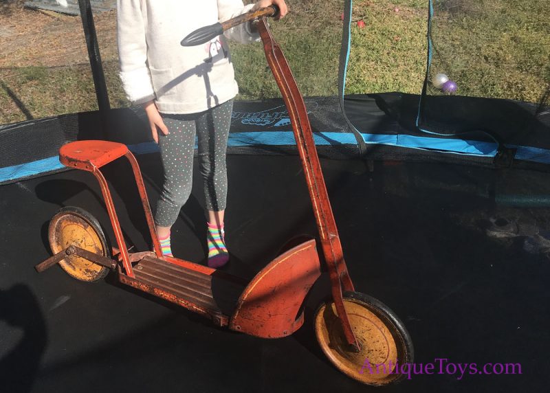 Early Croft Scooter Model #46 from 1920's and 30's Original Toy <FONT COLOR="ff000 ">*SOLD*</font> - Image 5